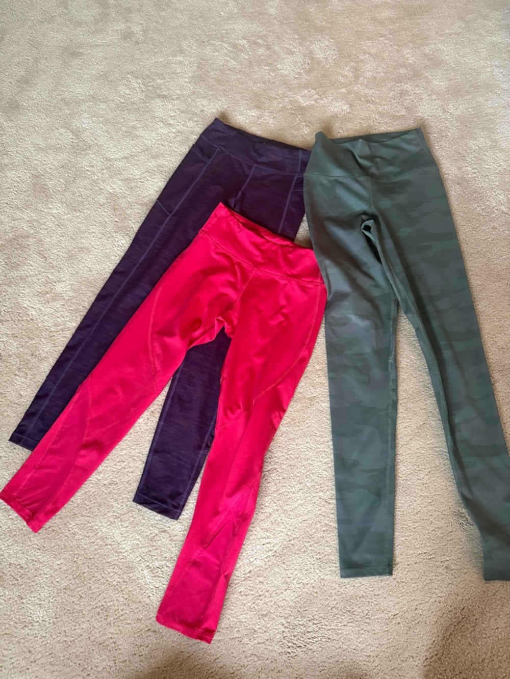 Kids' Multicolor Leggings Set of 3
